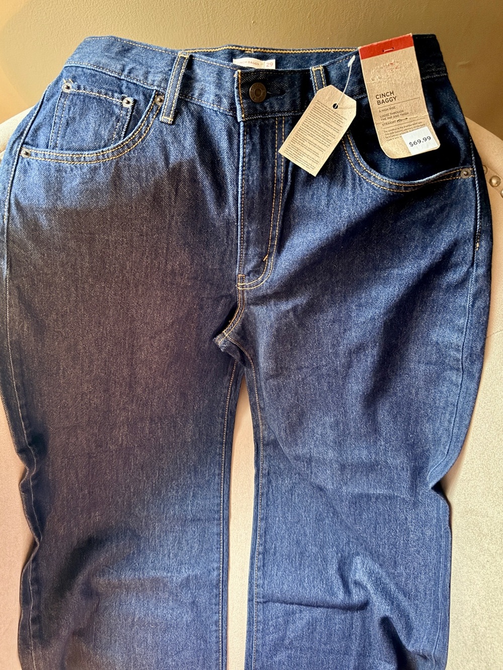 Levi's® Women's High-Rise Cinch Baggy Jeans - Reign Of The Rinse - Size 29